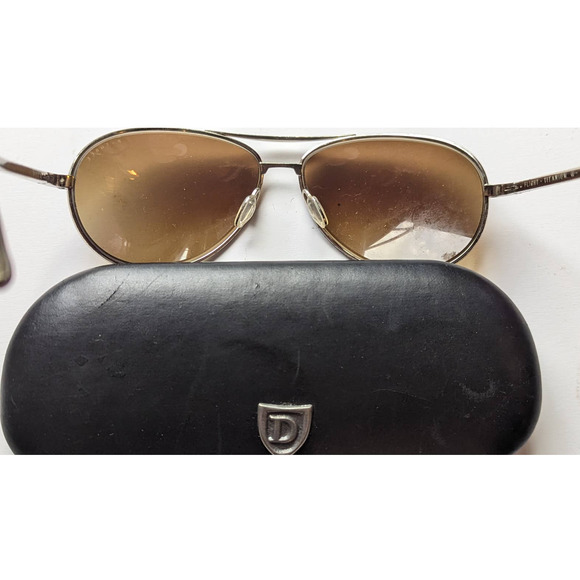 VINTAGE DITA Flight Titanium Sunglasses GOLD Rims Unisex JAPAN - Picture 7 of 12